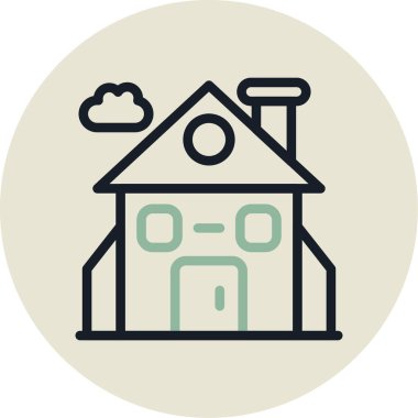 ev simgesi vektör illüstrasyonu