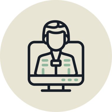 Bilgisayar. Web simgesi basit tasarım