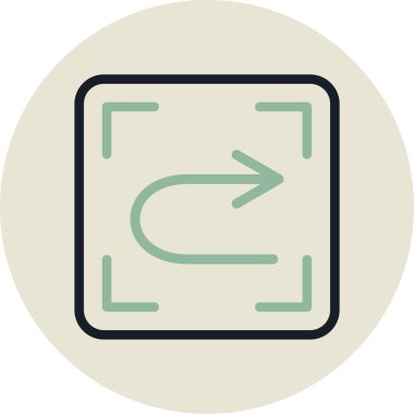 ok simgesinin vektör illüstrasyonu