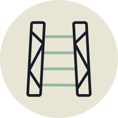 Köprü. Web simgesi basit illüstrasyon