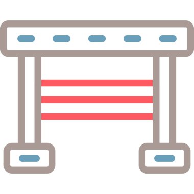 Modern bir binanın vektör çizimi