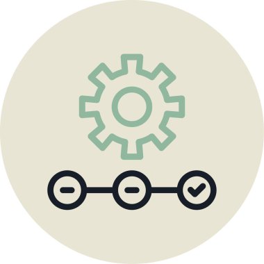 Teçhizat Web simgesi basit illüstrasyon