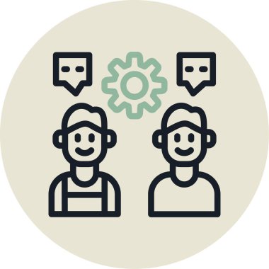 İnsan simgesinin vektör illüstrasyonu