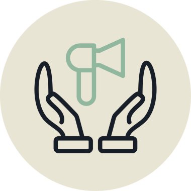 Bahçe simgesinin vektör illüstrasyonu