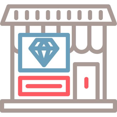 İnternet mağazası. Basit resimleme