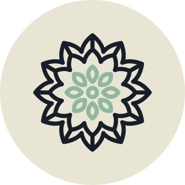 çiçek simgesi, vektör illüstrasyon tasarımı