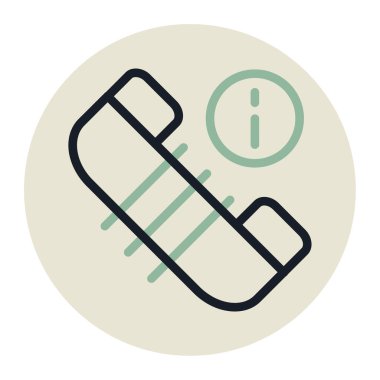 Tek bir simgenin vektör illüstrasyonu