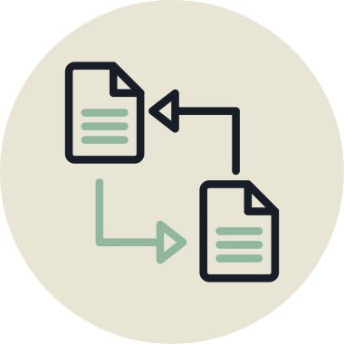 belge dosya vektör simgesi