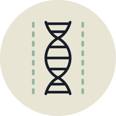 DNA simgesi vektör illüstrasyonu