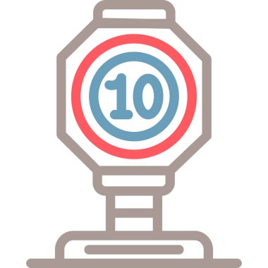 hız kronometre vektör çizimi