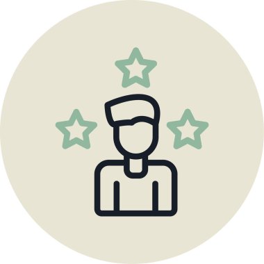 Yıldız Vektörü Simgesi illüstrasyonu