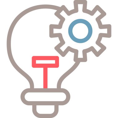 ampul simgesi, vektör illüstrasyonu