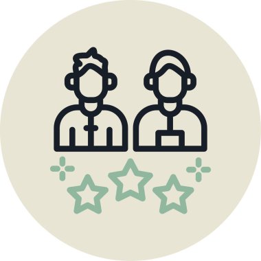 Müşteri servisi. Web simgesi basit tasarım