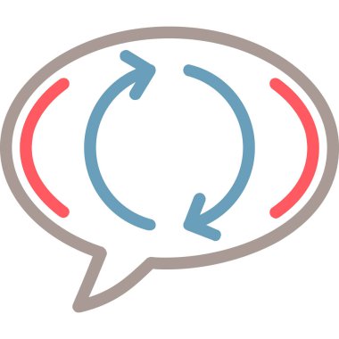 Konuş. Web simgesi basit tasarım