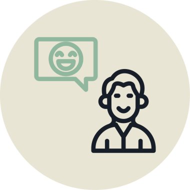 konuşma sohbet simgesi vektör illüstrasyonu