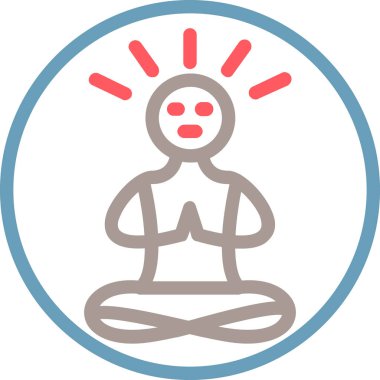 Buda. Web simgesi basit illüstrasyon