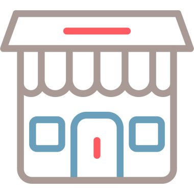 bina simgesi, vektör illüstrasyonu