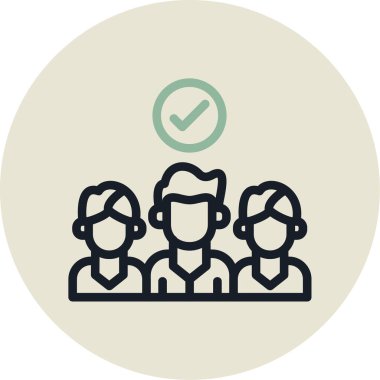 Grup insanlar vektör çizim