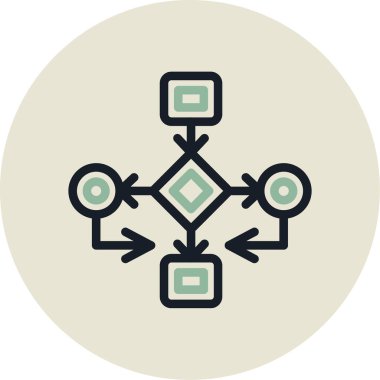 şebeke. Web simgesi basit illüstrasyon