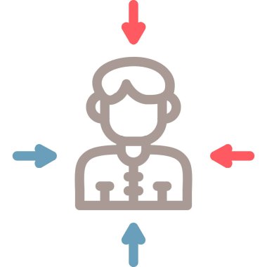 Müşteri servisi. Web simgesi basit illüstrasyon