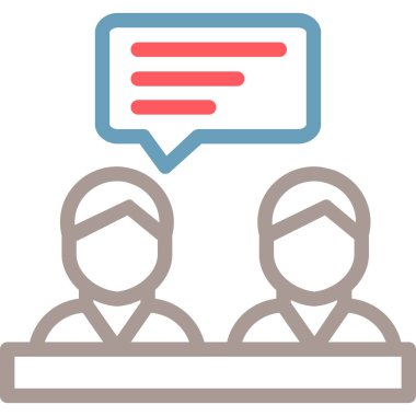 iş insanları simgesi vektör illüstrasyonu