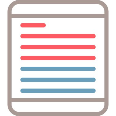 belge simgesi vektör illüstrasyonu