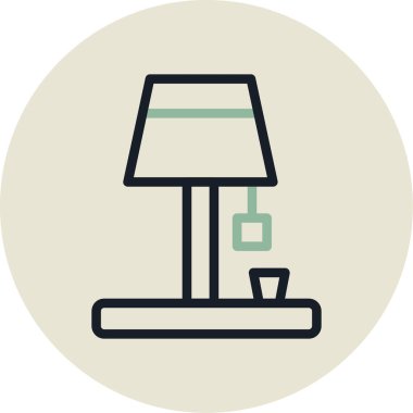 tablo lambası vektör simgesi