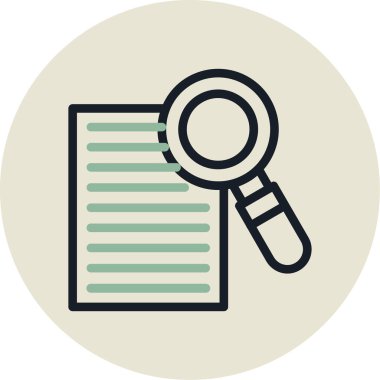 Belge. Web simgesi basit illüstrasyon