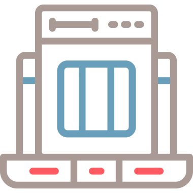 Web simgesi vektör illüstrasyonu