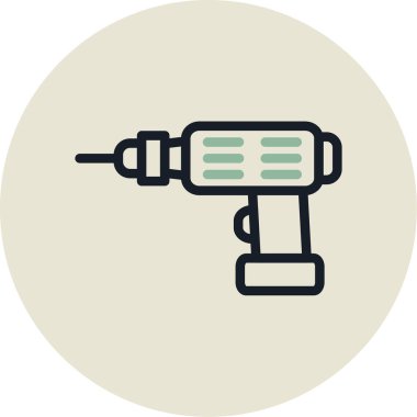 elektrik kablo ikonu vektör illüstrasyonu