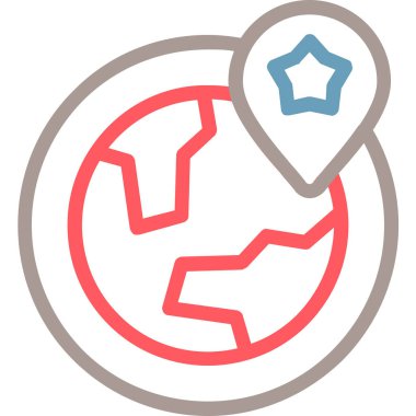 Modern bir simgenin vektör illüstrasyonu