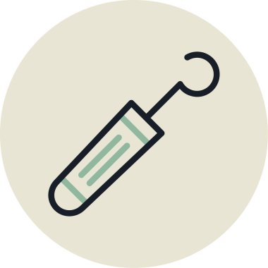 test tübü vektör simgesi modern illüstrasyon