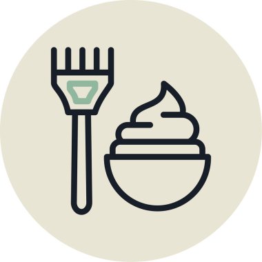 Bir besin simgesinin vektör illüstrasyonu