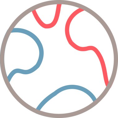 Bir tenis topu ikonunun vektör çizimi