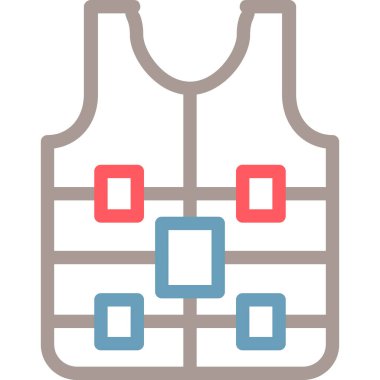 Bir yeleğin vektör illüstrasyonu