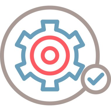 Ayarlar. Web simgesi basit illüstrasyon