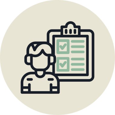 Kontrol Listesi Düz Vektör Simgesi