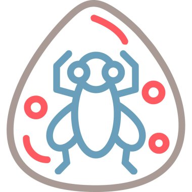 Böcek. Web simgesi basit illüstrasyon