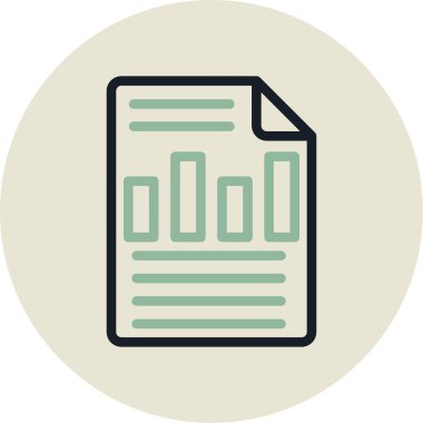 belge simgesi vektör illüstrasyonu