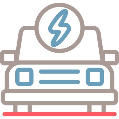 pil şarj edilmiş elektrik simgesi - taslak biçimi