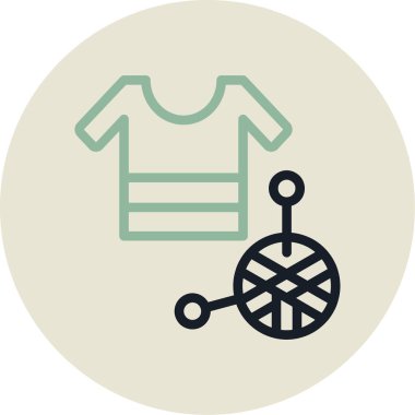 Kıyafetler. Web simgesi basit illüstrasyon