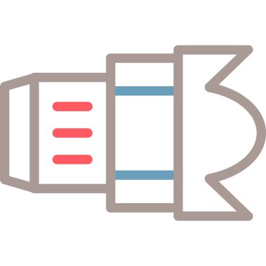 Tek bir izole kalemin vektör çizimi