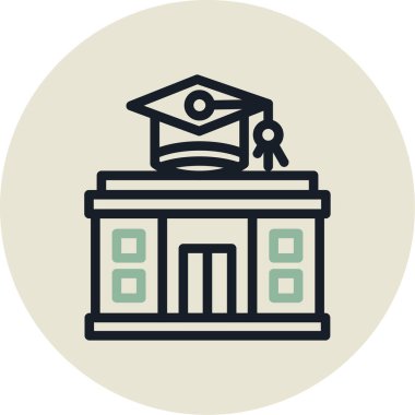 Mezuniyet şapkasının vektör çizimi