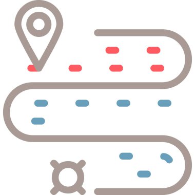 Harita yeri. Web simgesi basit illüstrasyon