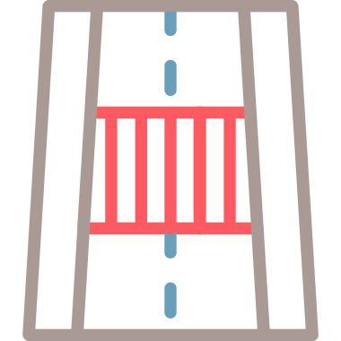 Çit. Web simgesi basit illüstrasyon