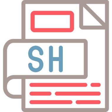 Dosya biçim simgesinin vektör illüstrasyonu