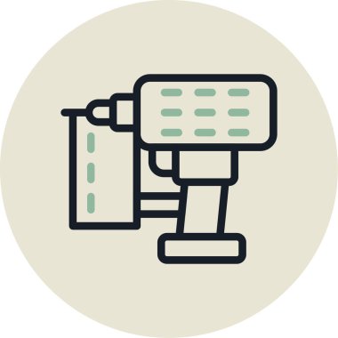 Mikroskop. Web simgesi basit illüstrasyon