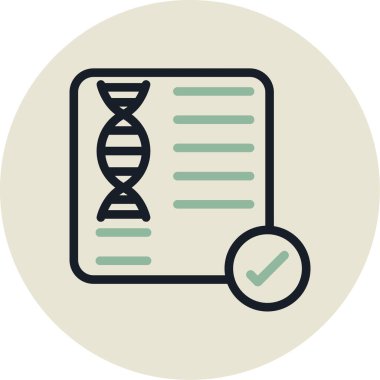 dna. Web simgesi basit illüstrasyon