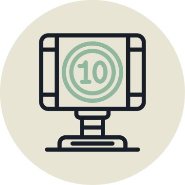 bilgisayar ekranı vektör simgesi modern illüstrasyon