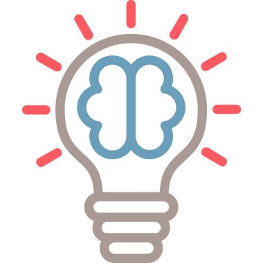 Bir fikrim var. Web simgesi basit illüstrasyon